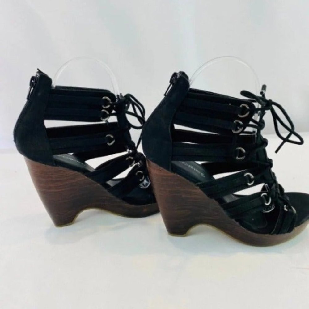 Brand New Women's Black/Brown Wedges- Jacobies - Picture 4 of 5